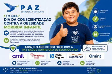 Dia da Conscientização Contra a Obesidade Mórbida Infantil - Proteja seu Filho