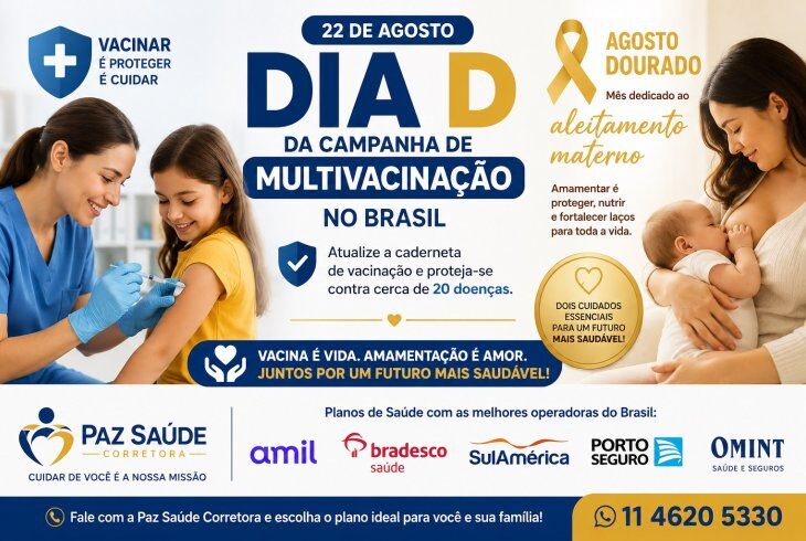Dia D da Multivacinação em 22 de agosto - Guia prático e completo