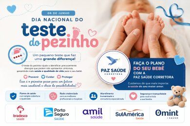 06 de Junho: Teste do Pezinho e o Plano de Saúde do Seu Bebê