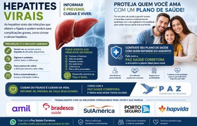 Hepatites virais: contrate seu plano com a Paz Corretora de Seguros