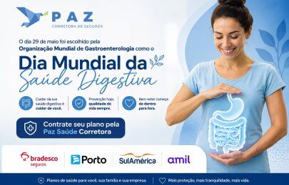 29 de maio: Dia Mundial da Saúde Digestiva - contrate seu plano pela Paz Saude Corretora