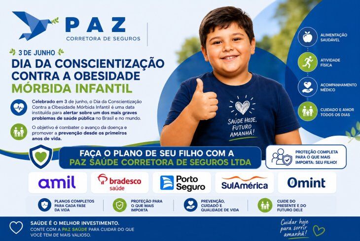Dia da Conscientização Contra a Obesidade Mórbida Infantil - Proteja seu Filho