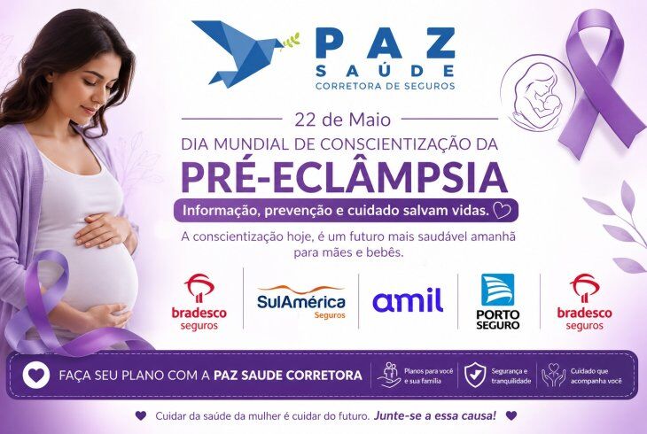 22 de Maio - Dia Mundial de Conscientização da Pré-eclâmpsia